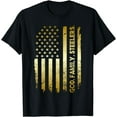 thumbnail image 1 of God Family Steelers Pro Us Flag Shirt Father's Day Dad Gift T-Shirt, 1 of 4