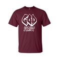 thumbnail image 1 of God First Christian Unisex Short Sleeve T-shirt-Maroon-4XL, 1 of 4