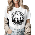 thumbnail image 1 of God Forbid Women Have Hobbies Witch Graphic Tees Womans Tshirt Shirts Black White S-5XL Tops, 1 of 4