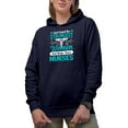 thumbnail image 1 of God Found the Strongest Women and Made Them Nurses, Navy Blue Hooded Sweatshirt or Hoodie, Small, 1 of 5