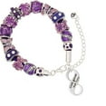 thumbnail image 1 of God Gave Me You Infinity Sign Purple Butterfly Bead Bracelet, 1 of 1