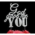 thumbnail image 1 of God Gave Me you Crystal Bling Silver Wedding Cake Topper, 1 of 1