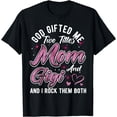 thumbnail image 1 of God Gifted Me Two Titles Mom And Grandma, Gigi, Mothers Day T-Shirt, 1 of 4