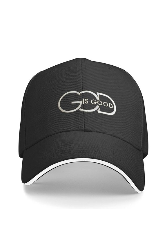 God Is Good Caps, Religious God Print Baseball Cap Adjustable Strap for Running Workouts and Outdoor Activities All Seasons,Made In USA,Adult One Size Fits All