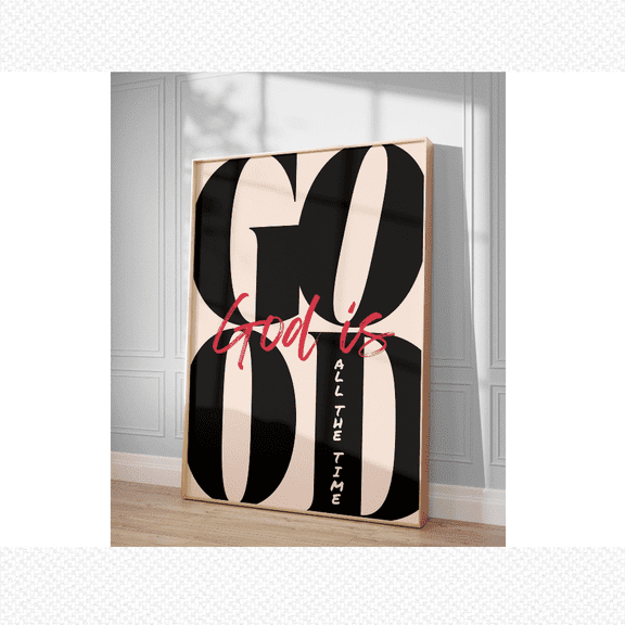 Christian Girly God Is Good All The Time Bible Verse Poster , Poster ...