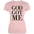 thumbnail image 1 of God Got Me Juniors Soft T Shirt Blush Pink 2XL, 1 of 1