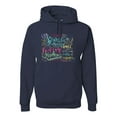thumbnail image 1 of God Grant Me Serenity Courage and Wisdom Prayer Faith Inspirational/Christian Unisex Graphic Hoodie Sweatshirt, Navy, Large, 1 of 3