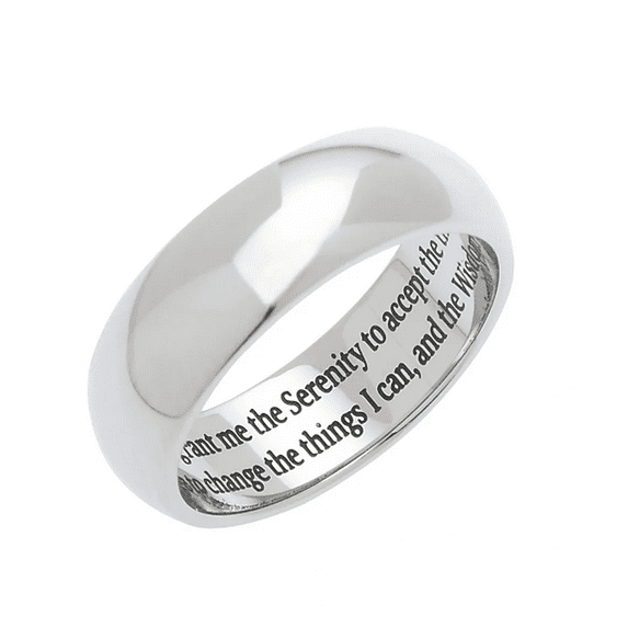 God Grant Me the Serenity to Accept the Things I Cannot Change… Serenity Prayer Ring, Serenity Prayer Jewelry, Recovery Ring Gift for Your Friend and Family