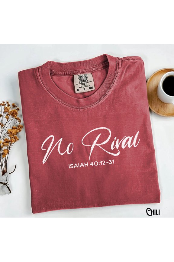 God Has No Rival Christian Minimalist Bible Verse T-Shirt All Size S-3XL