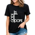 thumbnail image 1 of God Is A Fool T-shirt Women Christian Faith Fun Short-sleeved Tops Black Small, 1 of 4