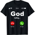 thumbnail image 1 of God Is Calling Christian T-Shirt, 1 of 4