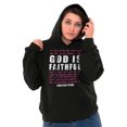 thumbnail image 1 of God Is Faithful Religious Faith Hoodie Sweatshirt Women Men Brisco Brands S, 1 of 6