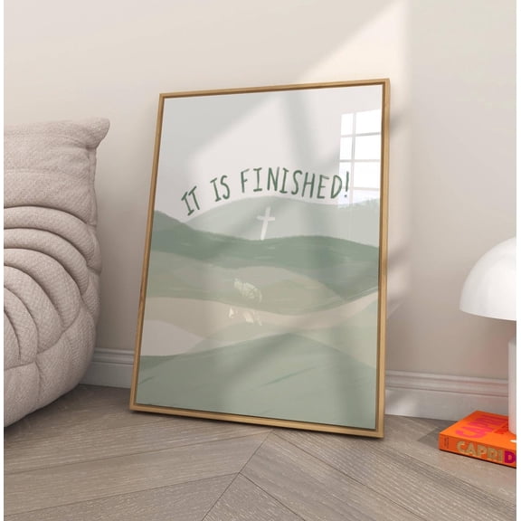God Is Good All The Time Graphic Christian Quote Artwork, Unframed Paper Poster 8x10in
