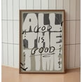 thumbnail image 1 of God Is Good All The Time Neutral Retro Christian Quote, Unframed Canvas 8x10in, 1 of 4