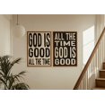 God Is Good All The Time Prints Set Of 2, Christian Typography Wall Art ...