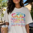 thumbnail image 1 of God Is Good All The Time Women Graphic Tee Plus Size Retro Christian Faith Shirt, 1 of 7
