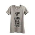 thumbnail image 1 of God Is Good All The Time Women's Fashion Relaxed T-Shirt Tee Heather Tan X-Large, 1 of 3