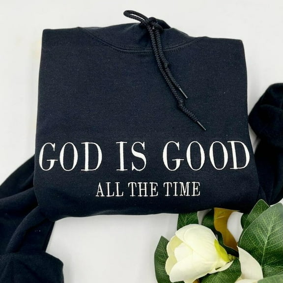 God Is Good Embroidered Sweatshirt