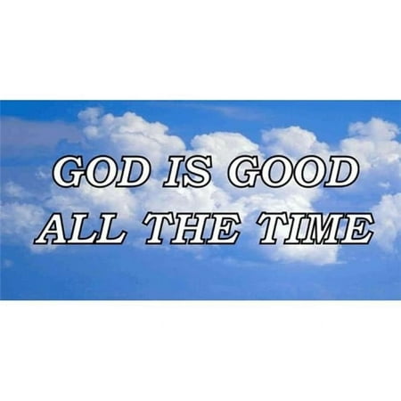 God Is Good Photo License Plate