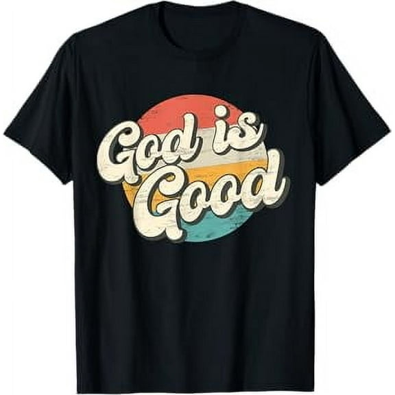 God Is Good Retro Vintage T-Shirt