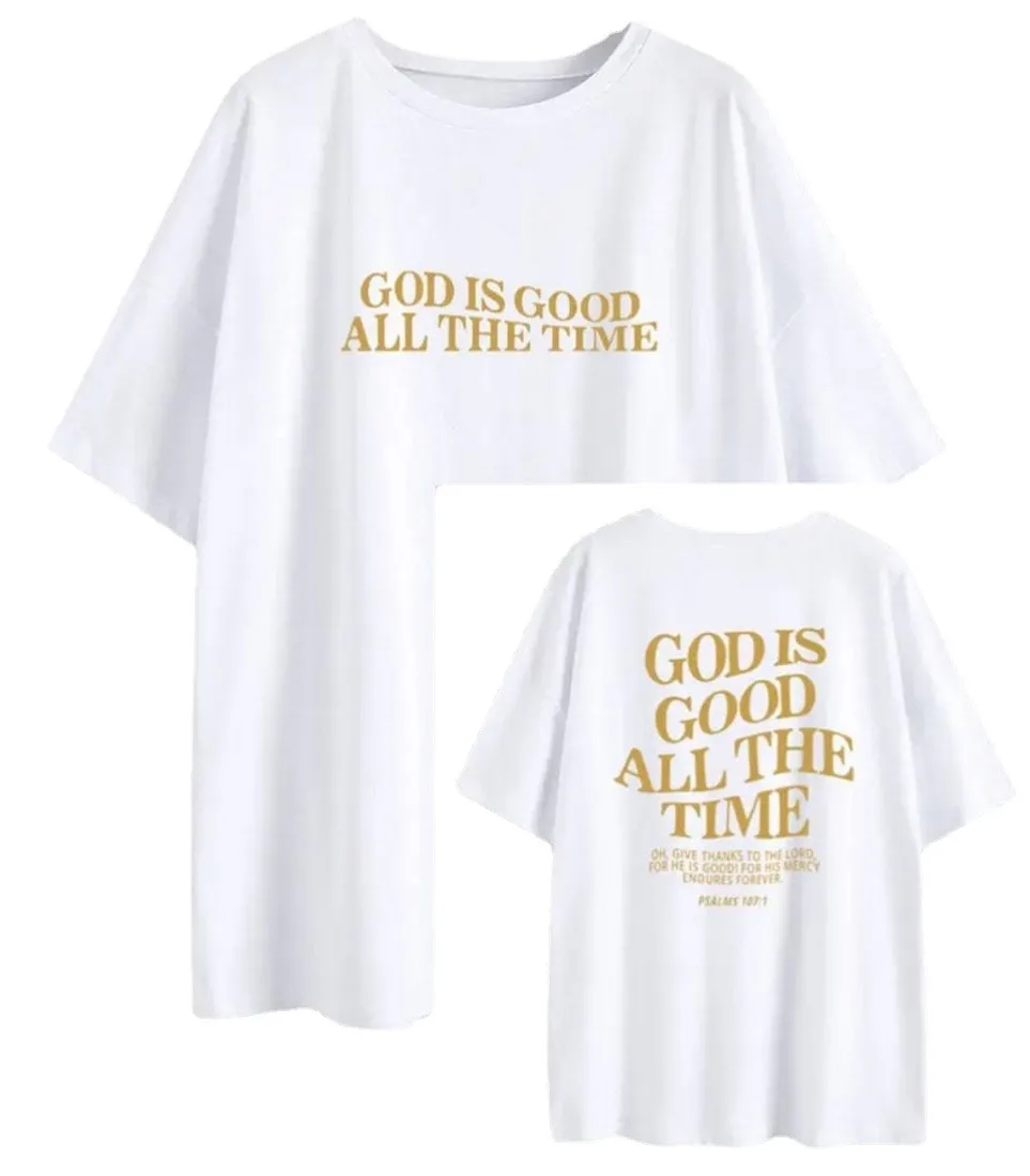 God Is Good T-Shirt for Men Women, Oversized Christian Religious ...