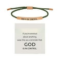 thumbnail image 1 of God Is In Control Stainless Steel Adjustable Braided Inspirational Bracelet Motivational Jewelry, 1 of 2
