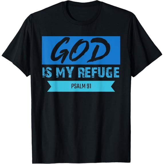 Scripture Layout God Is My Refuge Psalm 91 Bible Scripture Christian Trendy Design For ...