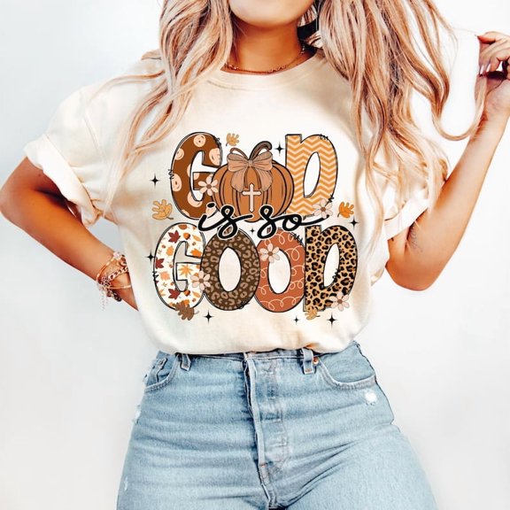 God Is So Good Shirt, Fall Christian Shirt, Autumn Pumpkin Shirt, Christian Faith Shirt, Fall Vibes Shirt, Leopard Pumpkin Shirt