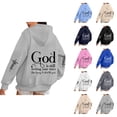 thumbnail image 1 of God Is Still Writing Your Story Hoodies for Women Long Sleeve Christian Hooded Sweatshirt with Pockets Pullover Tops, 1 of 6