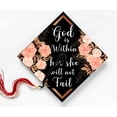 thumbnail image 1 of God Is Within Her She Will Not Fail, Psalm 46:5, Bible Verse Quote, Graduation Cap Topper Decoration, Graduation Gift, 1 of 4