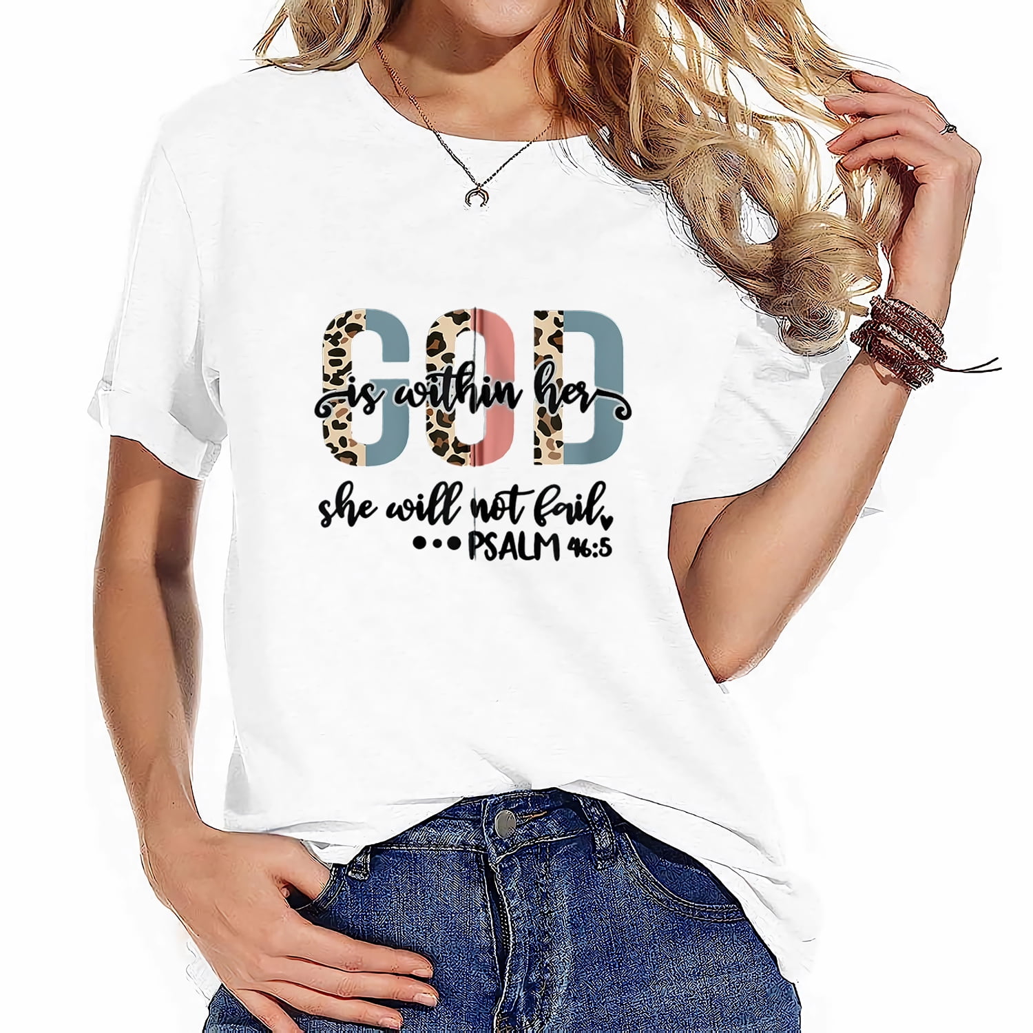 God is Within Her Ladies T Shirt God is Within Her Ladies T Shirt
