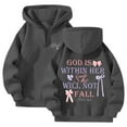 thumbnail image 1 of God Is Within Her She Will Not Fall Christian Hoodie For Women Bible Verse Half Zip Sweatshirt Preppy Teens Tops, Size XXXL, 1 of 4