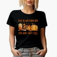 thumbnail image 1 of God Is Within Her, She Will Not Fall, Psalm 46 5 Scripture & Autumn Merch Gift, Black T-Shirt, XL, 1 of 5