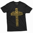 thumbnail image 1 of God Jesus Christ T-Shirt Inspirational Quote Christmas Christian Cross Tee Shirt, 1 of 5