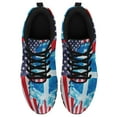 thumbnail image 1 of God Jesus Christian Cross American Flag Running Shoes Sneakers Mesh Black Size 10.5, 1 of 5
