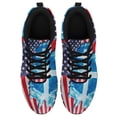 thumbnail image 1 of God Jesus Christian Cross American Flag Running Shoes Sneakers Mesh Black Size 11, 1 of 5