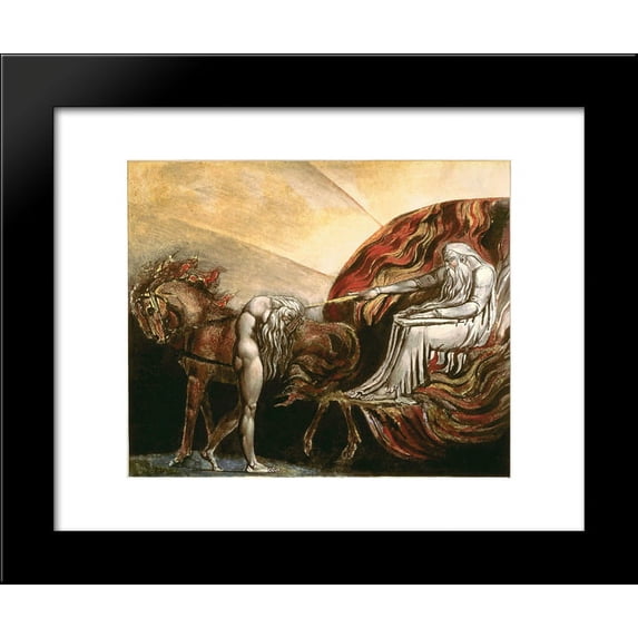 God Judging Adam 20x24 Framed Art Print by Blake, William