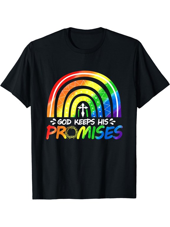 God Keeps His Promise Rainbow Christian Bible Noah T-Shirt