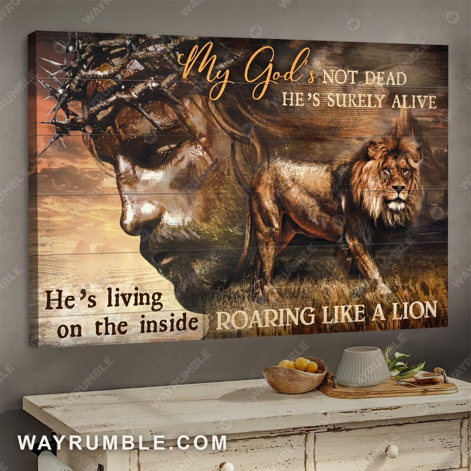 God, Lion of Judah, My God's not dead, He's surely alive - Jesus ...