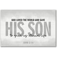 thumbnail image 1 of God Loved The World And Gave His Son Rustic Wood Sign 12x18, 1 of 1
