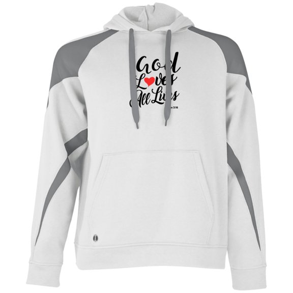 God Loves All Lives Men’s Colorblock Hoodie