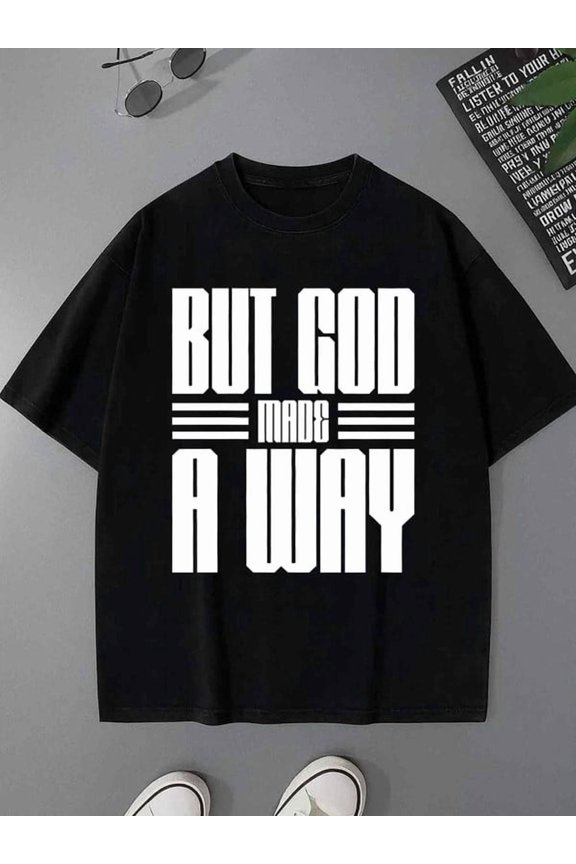 Greenink God Made Me men's lovers 180G Cotton black y2k grey Casual Unisex Shirt Printed tshirts Vintage Unisex Shirt Cotton tshirts Basic Unisex Shirt Short Sleeve tsh
