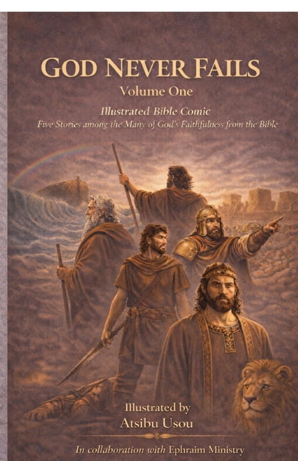 God Never Fails Vol-1: Illustrated Bible Comic Five Stories among the Many of God's Faithfulness from the Bible, (Paperback)
