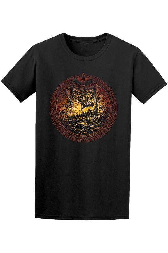 God Odin Storm Sea T-Shirt Men -Image by Shutterstock, Male Medium