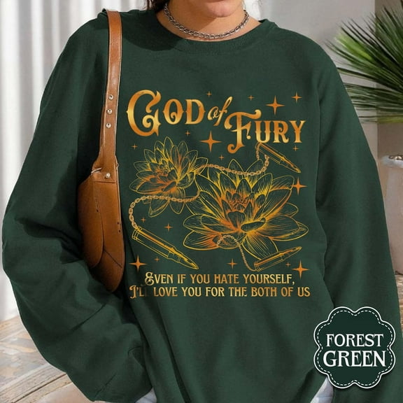 God Of Fury Sweatshirt: Rina Kent Dark Romance Merch Tshirt All Size S-5XL