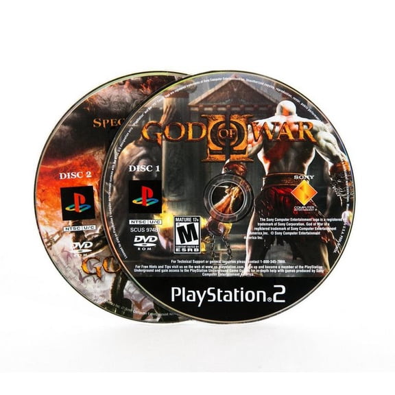 Pre-Owned God Of War II, PlayStation 2, Action & Adventure Video Game, Parental Controls