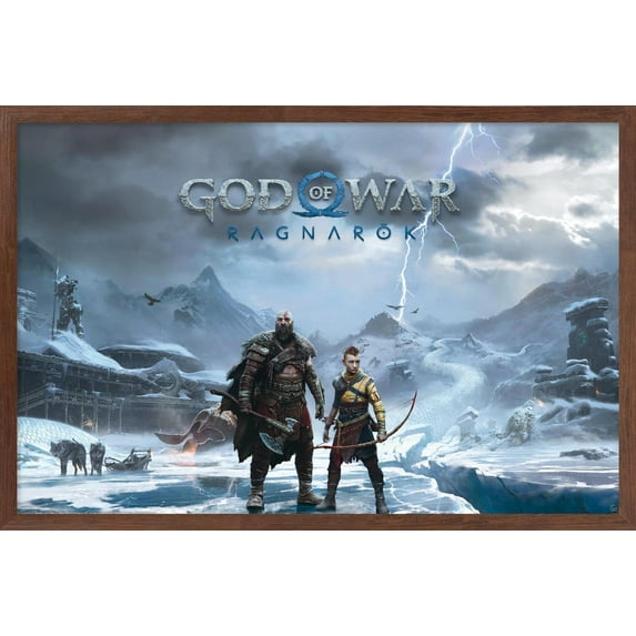 God Of War - Key Art Wall Poster, 14.725" x 22.375" Framed