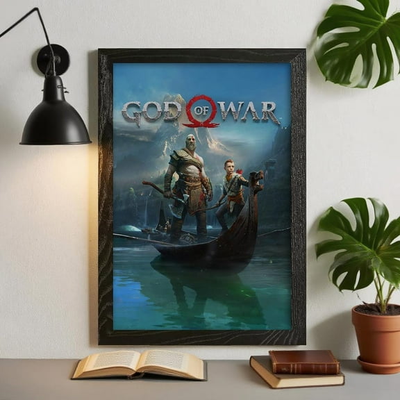 God Of War Poster, Video Game Art, Unframed Paper Poster 8x10in