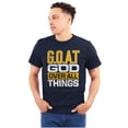 thumbnail image 1 of God Over All Things GOAT Christian Men's Graphic T Shirt Tees Brisco Brands S, 1 of 6