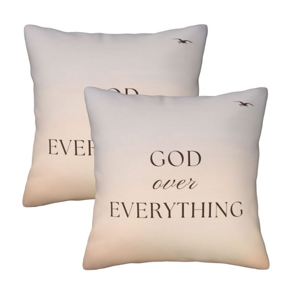 God Over Everything Home Made Decorative Cushion Covers Pillow Covers 2 Pack